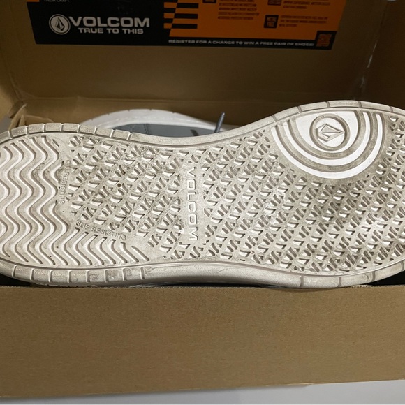 Volcom EH Comp Toe Sneakers Work Shoes, Stone - Picture 4 of 7